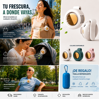ColdClip360™ | Ventilador Portátil Compacto y Recargable